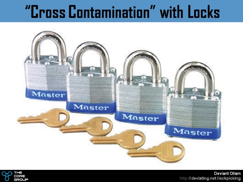 “Cross Contamination” with Locks